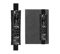 LLKGOT Porte-stylo en cuir avec motif raton laveur dans la jungle pour journaux, agendas, planificateurs - Pochette à sangle réglable