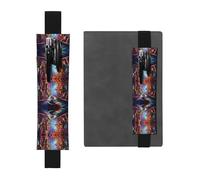 LLKGOT Porte-stylo en cuir, marque-page fantastique impression de route souterraine pour journaux, agendas, planificateurs - Pochette à sangle réglable