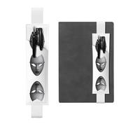 LLKGOT Porte-stylo en cuir, marque-page, masque de beauté glacée, impression pour journaux, agendas, planificateurs - Pochette à sangle réglable