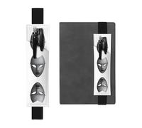 LLKGOT Porte-stylo en cuir, marque-page, masque de beauté glacée, impression pour journaux, agendas, planificateurs - Pochette à sangle réglable