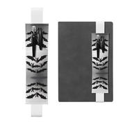 LLKGOT Porte-stylo en cuir, marque-page, motif chauve-souris, pour journaux, agendas, planificateurs à couverture rigide, pochette à sangle réglable
