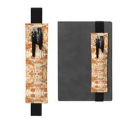 LLKGOT Porte-stylo en cuir, marque-page, papier peint mural, impression pour journaux, agendas, planificateurs à couverture rigide, pochette à sangle réglable