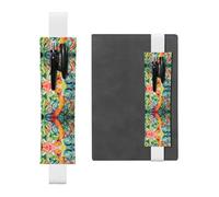 LLKGOT Porte-stylo en cuir, marque-page, peinture à l'huile d'un serpent, impression pour journaux, agendas, planificateurs - Pochette à sangle réglable