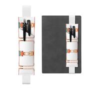 LLKGOT Porte-stylo en cuir pour marque-page, cadre photo pour journaux, agendas, planificateurs - Pochette à sangle réglable