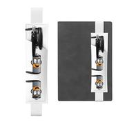 LLKGOT Porte-stylo en cuir pour marque-page - Charge à tout moment - Pour journaux, agendas, planificateurs - Pochette à sangle réglable