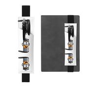 LLKGOT Porte-stylo en cuir pour marque-page - Charge à tout moment - Pour journaux, agendas, planificateurs - Pochette à sangle réglable