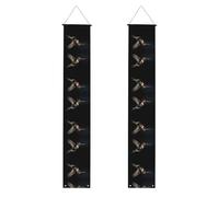 LLKGOT Superbe bannière de porche en forme de colibri pour décoration murale, adaptée pour l'intérieur et l'extérieur 30,5 x 18,3 m