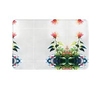 LLKGOT Tapis de sol antidérapant motif rose dictature pour intérieur et extérieur, convient pour les entrées de chambre à coucher et de salle de bain, 40,6 x 61 cm