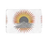 LLKGOT Tapis de sol antidérapant Motif soleil levant du mont pour intérieur et extérieur Convient pour entrée de chambre à coucher et salle de bain 40,6 x 61 cm