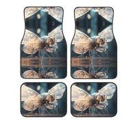 LLKGOT Tapis de sol de voiture à motif luciole mécanique avec avant et arrière antidérapants pour voitures, camions et SUV