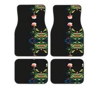 LLKGOT Tapis de sol de voiture motif dictature rose avec avant et arrière antidérapants pour voitures, camions et SUV