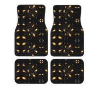 LLKGOT Tapis de sol de voiture motif lucioles dansant avec avant et arrière antidérapants pour voitures, camions et SUV