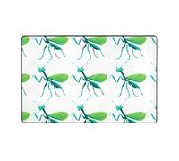 LLKGOT Tapis en flanelle pour salon, bureau et plus encore, impression Mantis phosphorescente, 152,4 x 99,1 cm