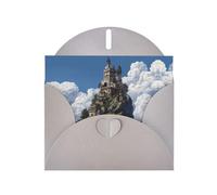 LLKGOT The Castle On Top Of The Hill Carte de vœux en papier nacré double face Effet nacré