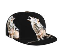 LLKGOT The Lonely Wolf Picture Casquette de baseball pour adulte, convient pour les hommes et les femmes, taille réglable classique noire