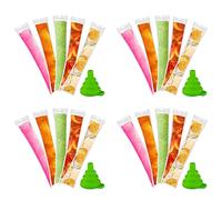 LLKOZN Lot de 240 tubes de congélation jetables avec entonnoir et enveloppes de glace pour jus, bonbons glacés, fruits