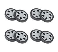 LLKOZN Lot de 4 roulettes pour valise d'avion, poulies, roues muettes, pièces résistantes à l'usure, réparation 60 x 12 mm