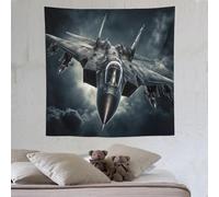 LLLBBB Airplane Chasseur Tapisserie, Tapisseries Art Mural Pour Chambre Salon, Tenture Murale Suspendue 150×150cm