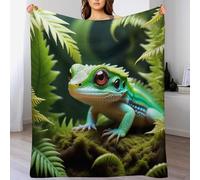 LLLBBB Animal Caméléon Couverture Polaire,Plaid Couvertures en Flannel en Lit Douce Et Confortable,Jeté De Canapé Résistantes 180×200cm