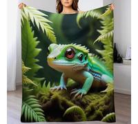 LLLBBB Animal Caméléon Couverture Quatre Saison Couvertures De Lit Flannel Douce Et Chaude Jeté De Canapé Rides Résistantes130×150cm