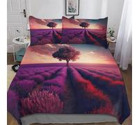 LLLBBB Champs d'Éden Parure De Lit 2 Pièces avec Housse De Couette Et Taie d'oreiller, Microfibre Douce, 3D Housse Coutte pour Enfants Adultes Single(135x200cm)