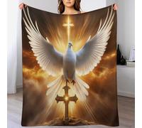 LLLBBB Colombe de la Paix Couverture Polaire en Flanelle Flannel, Couvertures Lit en Peut Être Utilisée comme Draps De Lit, Housse De Canapé 180×200cm