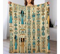 LLLBBB Couverture Pharaons d'Égypte, Couvertures en Flannel Douce Chaude Et Confortable, pour Canapé Ou Lit. Linge De Lit Couvre-lit 100×130cm