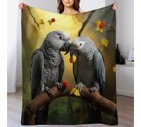 LLLBBB Couverture Polaire Flannel Perroquet Doux Thermique pour Lit Et Canapé pour Améliorer Le Sommeil 130×180cm