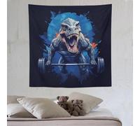 LLLBBB Dinosaure Décoration De Salle De Tapisserie, Tenture Murale De En Tissu Mural, Muraux De Tapisseries, Tissu Pour Le Mur De La Décoration Du Salon De La Maison 150×150cm