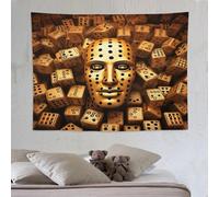 LLLBBB Homme aux dés Tapisserie Murale Suspendue Avec Impression 3D, Tenture Pour Décoration De Chambre, Art De Décoration Murale 150×200cm