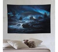 LLLBBB Loup Décoration De Salle De Tapisserie, Tenture Murale De En Tissu Mural, Muraux De Tapisseries, Tissu Pour Le Mur De La Décoration Du Salon De La Maison 150×230cm