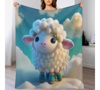 LLLBBB Mouton Couverture pour Enfants Adultes - Flannel, Couvertures Douce - Respirante, Hypoallergénique, pour Lit Ou Canapé 130×180cm