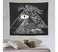 LLLBBB mythe viking Décoration De Salle De Tapisserie, Tenture Murale De En Tissu Mural, Muraux De Tapisseries, Tissu Pour Le Mur De La Décoration Du Salon De La Maison 130×150cm