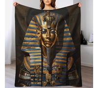 LLLBBB Mythologie égyptienne Canape Couverture Polaire Flannel Tapis Douillet Couvertures De À Chaud À Jet Polaire Facile À Manipuler 140×180cm