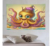 LLLBBB pieuvre Décoration De Salle De Tapisserie, Tenture Murale De En Tissu Mural, Muraux De Tapisseries, Tissu Pour Le Mur De La Décoration Du Salon De La Maison 150×230cm