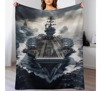 LLLBBB Porte-Avions Flannel Couvertures De Canapé Housse De Chaise pour Canapé-Lit Chair, Couverture Chaude Et Confortable 150×200cm