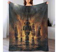 LLLBBB Sailing Bateau Pirate Couverture Polaire, Couvertures en Flannel Douce Et Confortable pour Lit Moelleux Et Chaud pour Canapé Ou Lit 100×130cm