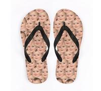 LLLGSH Sandales avec Impression Photo, Tongs Photo personnalisées, Tongs de Bain avec Photo et Texte au Choix, Tongs d'été Unisexes pour Adultes personnalisées- Personnalisables