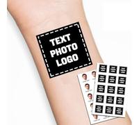 LLLGSH Tatouages Temporaires Personnalisés - Autocollants de Tatouage personnalisés - Funny Body Sticker pour Anniversaire Mariage Décoration - pour Femmes Hommes