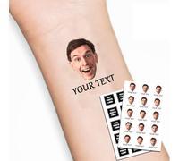 LLLGSH Tatouages Temporaires Personnalisés - Autocollants de Tatouage personnalisés - Funny Body Sticker pour Anniversaire Mariage Décoration - pour Femmes Hommes