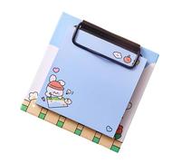 LLLmhuaa Bloc-notes carré de 30 feuilles de 7,6 x 7,6 cm avec presse-papiers, fournitures scolaires et de bureau pour notes, mémos, organisation, bloc-notes en papier