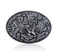 LLLmhuaa Boucle de ceinture en métal de style cowboy occidental, multi-types, lien de roche, fournitures unisexes, boucle de ceinture de cowboy occidentale, H, taille unique