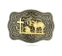 LLLmhuaa Boucle de ceinture en métal de style cowboy occidental, multi-types, lien de roche, fournitures unisexes, boucle de ceinture de cowboy occidentale, I, taille unique