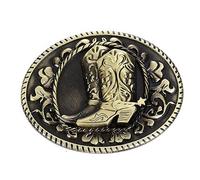 LLLmhuaa Boucle de ceinture en métal de style cowboy occidental, multi-types, lien de roche, fournitures unisexes, boucle de ceinture de cowboy occidentale, C, taille unique