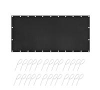 LLLmhuaa Bouclier thermique ignifuge Tapis de grils d'extérieur Couvertures de clôture ignifuges derrière les grilles Tapis de clôture ignifuge durable