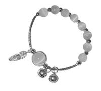 LLLmhuaa Breloque élégante œil de chat avec clochettes - Design élastique pour un port confortable - Cadeau d'amour et d'amitié, taille unique, Comme décrit