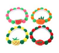 LLLmhuaa Joli collier à pompons pour animal de compagnie, fête d'anniversaire et accessoire de Noël, collier pour chiot, collier porte-bonheur pour chat