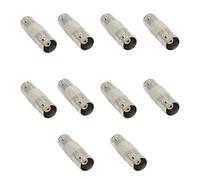 LLLmhuaa Lot de 10 coupleurs BNC femelle vers femelle BNC pour caméra de vidéosurveillance, connecteur coaxial de diffusion