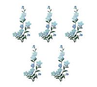 LLLmhuaa Lot de 5 appliques brodées thermocollantes à coudre sur robe de mariée, vêtements, jeans, vestes, sac