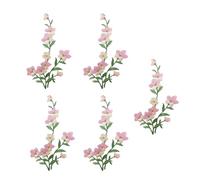 LLLmhuaa Lot de 5 appliques brodées thermocollantes à coudre sur robe de mariée, vêtements, jeans, vestes, sac